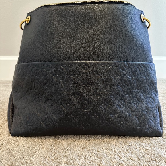 Authentic Louis Vuitton Maida Hobo (Black) with Electric Blue suede - Picture 5 of 6